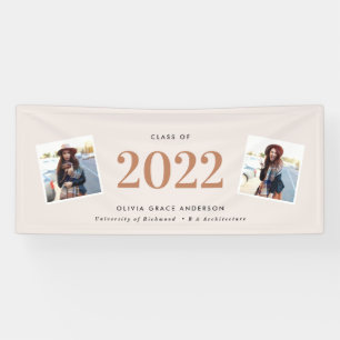 Modern multi photo graphic geometric graduation ba banner