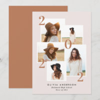 Modern multi photo graphic geometric terracotta