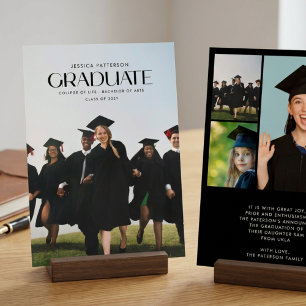 Modern Multi Photo University Graduate Graduation Announcement