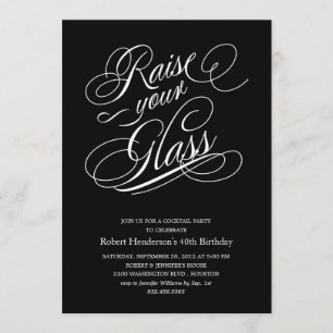 Modern Multi-Purpose Raise Your Glass Invitations