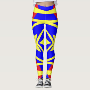 Modern multicolor classic "Ratti_Creative_Arts" Le Leggings