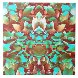 Modern multicolor floral pattern  ceramic tile