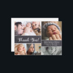 Modern Multiple Photos Chalkboard Baby boy Shower  Thank You Card<br><div class="desc">Introducing our Modern Multiple Photos Chalkboard Baby Boy Shower Thank You Card, a personalized and heartfelt way to express gratitude to your family and friends. These thank you cards allow you to showcase beautiful photos of your baby boy and your family, creating a memorable keepsake for everyone. Personalize the cards...</div>