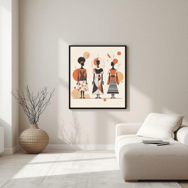Modern Muse – Abstract Feminine Geometry II Canvas Print (Creator Uploaded)