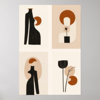 Modern Muse Collection | Minimalist Abstract Femin Poster