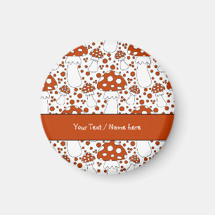 Modern mushroom design magnet