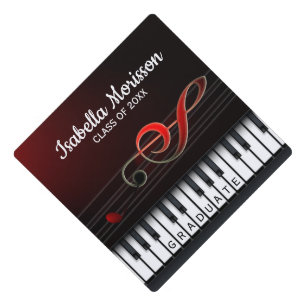 Modern Music Graduation Cap Topper