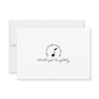 Modern Music Note Black White Personalized