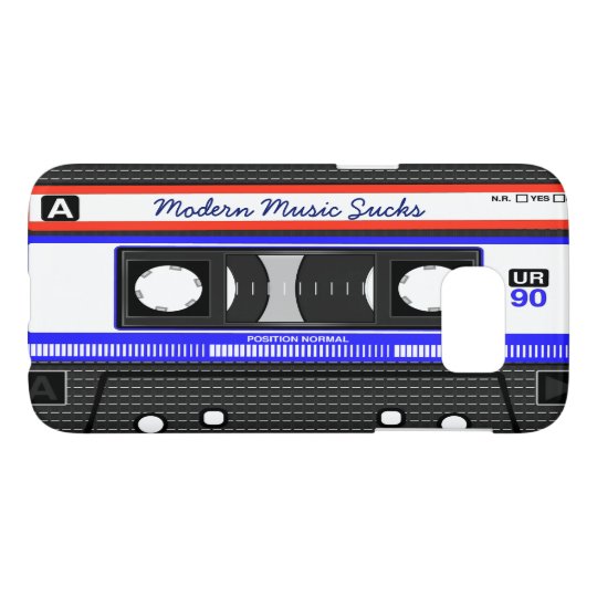 Modern Music Sucks Retro Compact Cassette Funny Samsung Galaxy S7 Case
