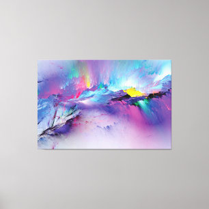 Modern Muted Sage Green Geometric Abstract Wall Ar Canvas Print