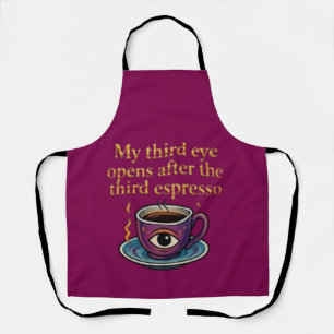 Modern Mystic Coffee Art My third eye collection Apron