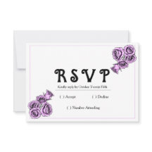 Modern Mystical Purple Rose Wedding