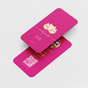 MODERN NAIL ARTIST NAIL TECH BEAUTY SALON PINK BUSINESS CARD