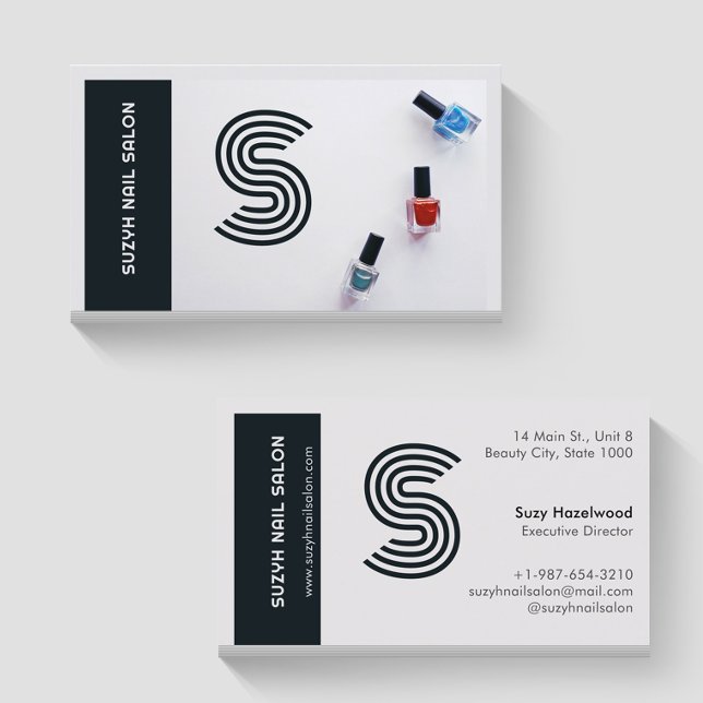 Modern Nail Polish Set Nail Salon Business Card (Creator Uploaded)