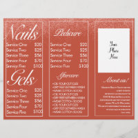 Modern Nail Services Session Brochure Flyer