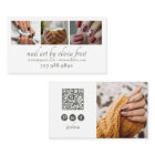 Modern Nail Tech 4 Photo Business Card