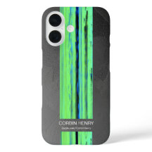 Modern Name Abstract Texture iPhone Case