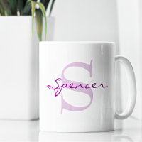 Modern Name & Monogram Initial Classic