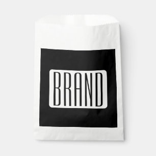 Modern Name or Editable Brand Name for Business Favour Bag