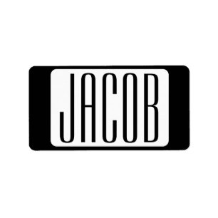 Modern Name or Editable Brand Name for Business  Label