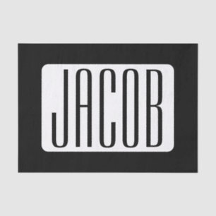 Modern Name or Editable Brand Name for Business  Tissue Paper