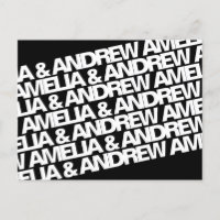 Modern Name Wedding Save the Date
