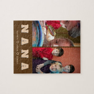 Modern NANA Puzzle with Grandkids’ Photos