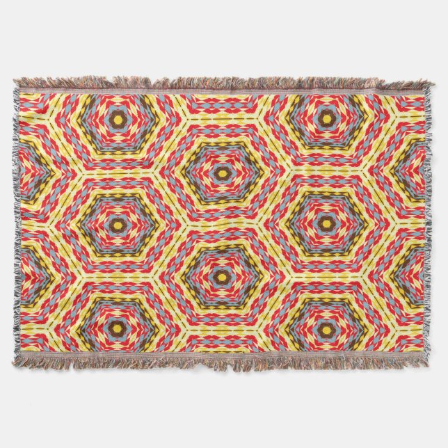 Modern Native American 10 Throw Blanket (Front)
