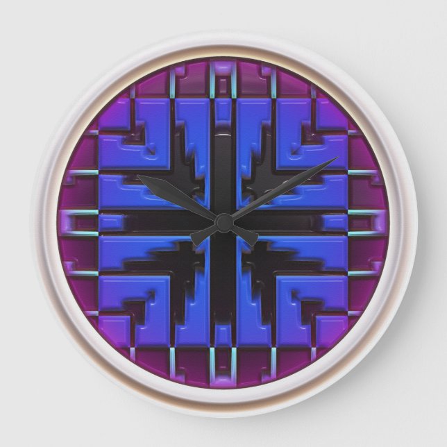 Modern Native American 13 Clock (Front)