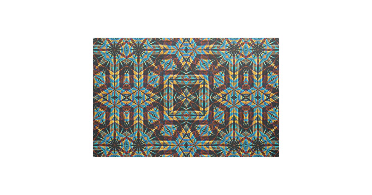 Modern Native American 18 Custom Fabric | Zazzle