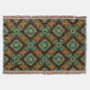 Modern Native American 19 Throw Blanket