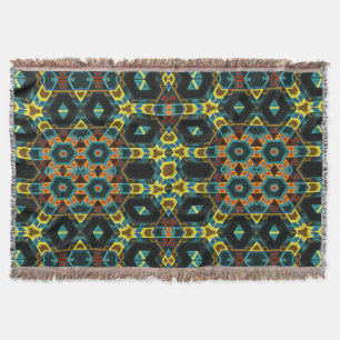 Modern Native American 2 Throw Blanket