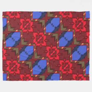 Modern Native American 34 Fleece Blanket