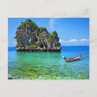 Modern Nature Beach Landscape Postcard