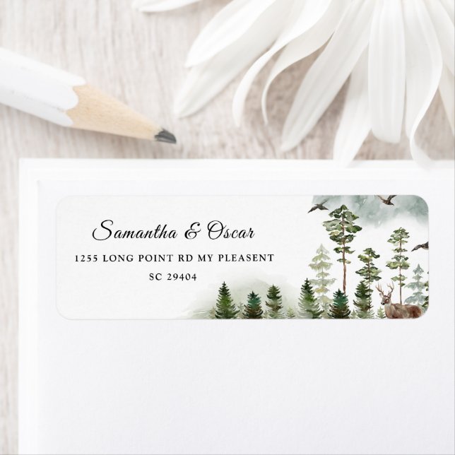 Modern Nature Green Forest | Watercolor Trees (Insitu)