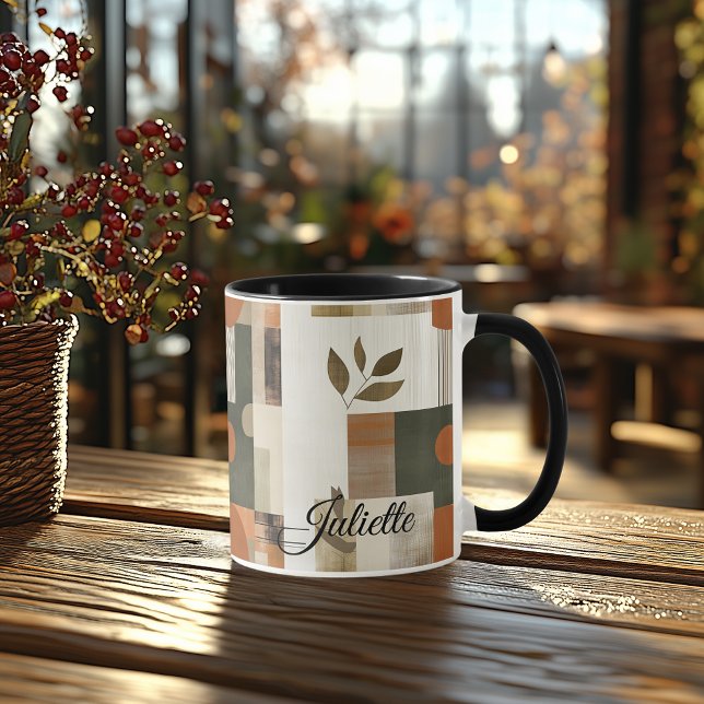 Modern Nature-Inspired - Custom Earthy Abstract Mug (Creator Uploaded)