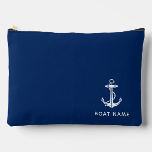 Modern Nautical Boat Anchor Custom Cruise Accessory Pouch