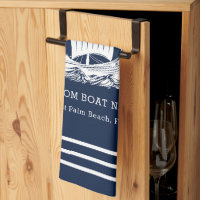 Modern Nautical Custom Boat Name & Ship Logo