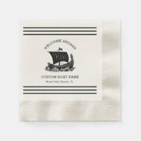 Modern Nautical Custom Boat Name & Ship Logo