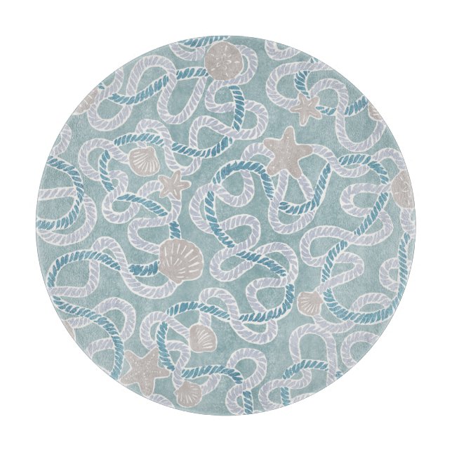 Modern Nautical Cutting Board (Front)