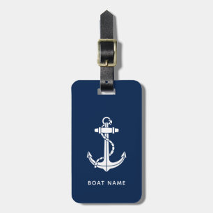 Modern Nautical Family Cruise Keepsake Custom Luggage Tag