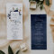 Modern Nautical | Floral Wedding Program