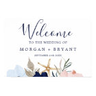 Modern Nautical | Floral Wedding Welcome