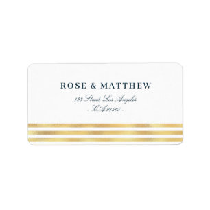Modern nautical sea address label