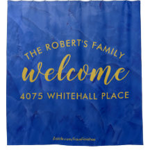 Modern Navy and Gold Personalized Name