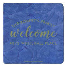 Modern Navy and Sage Personalized Name
