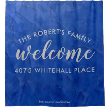 Modern Navy and Silver Personalized Name
