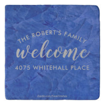 Modern Navy and Silver Personalized Name