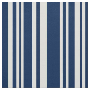 Modern Navy and White Stripes Fabric