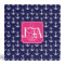 Modern Navy Blue Anchors Pattern Personalized